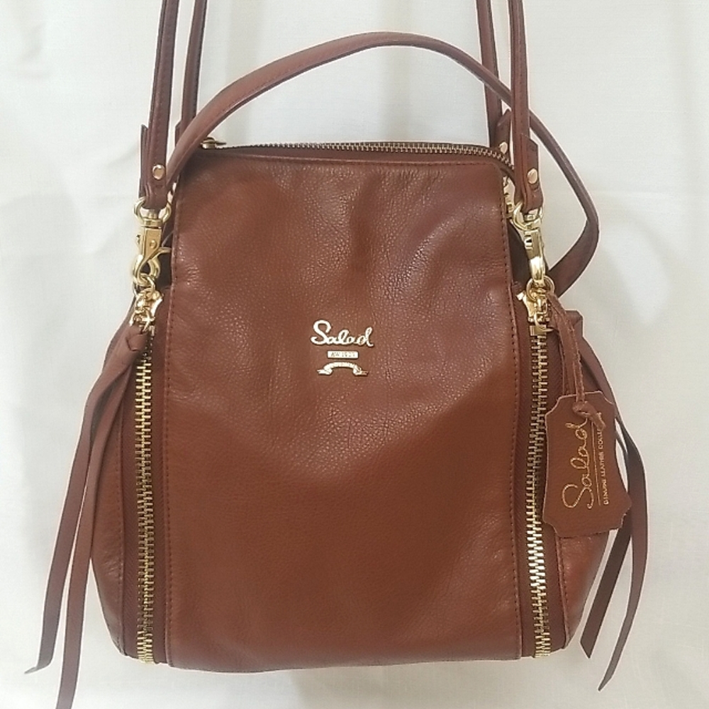 Salad Genuine Leather Brown Bag